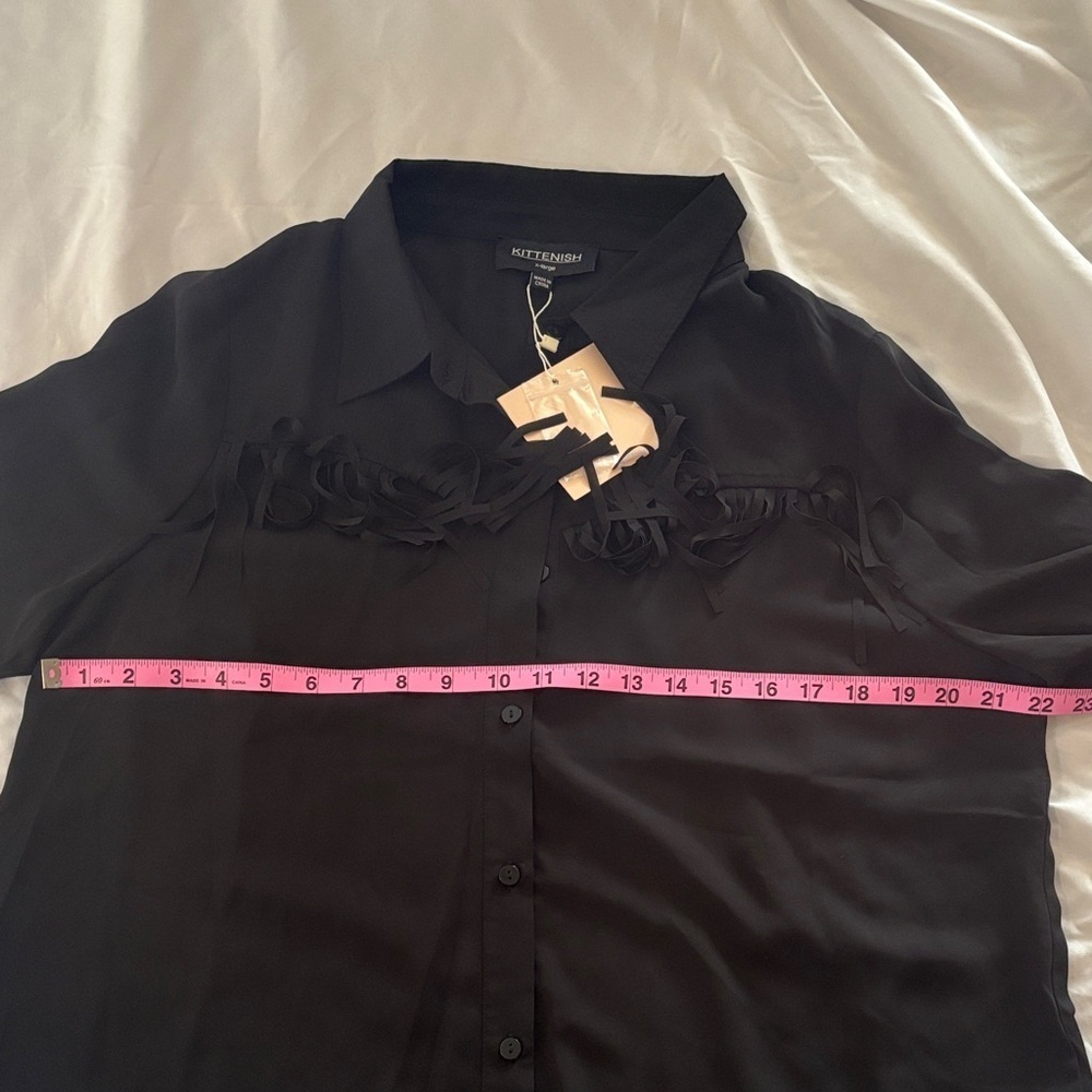 Kittenish Fringe Button Down- NWT! - Picture 6 of 10